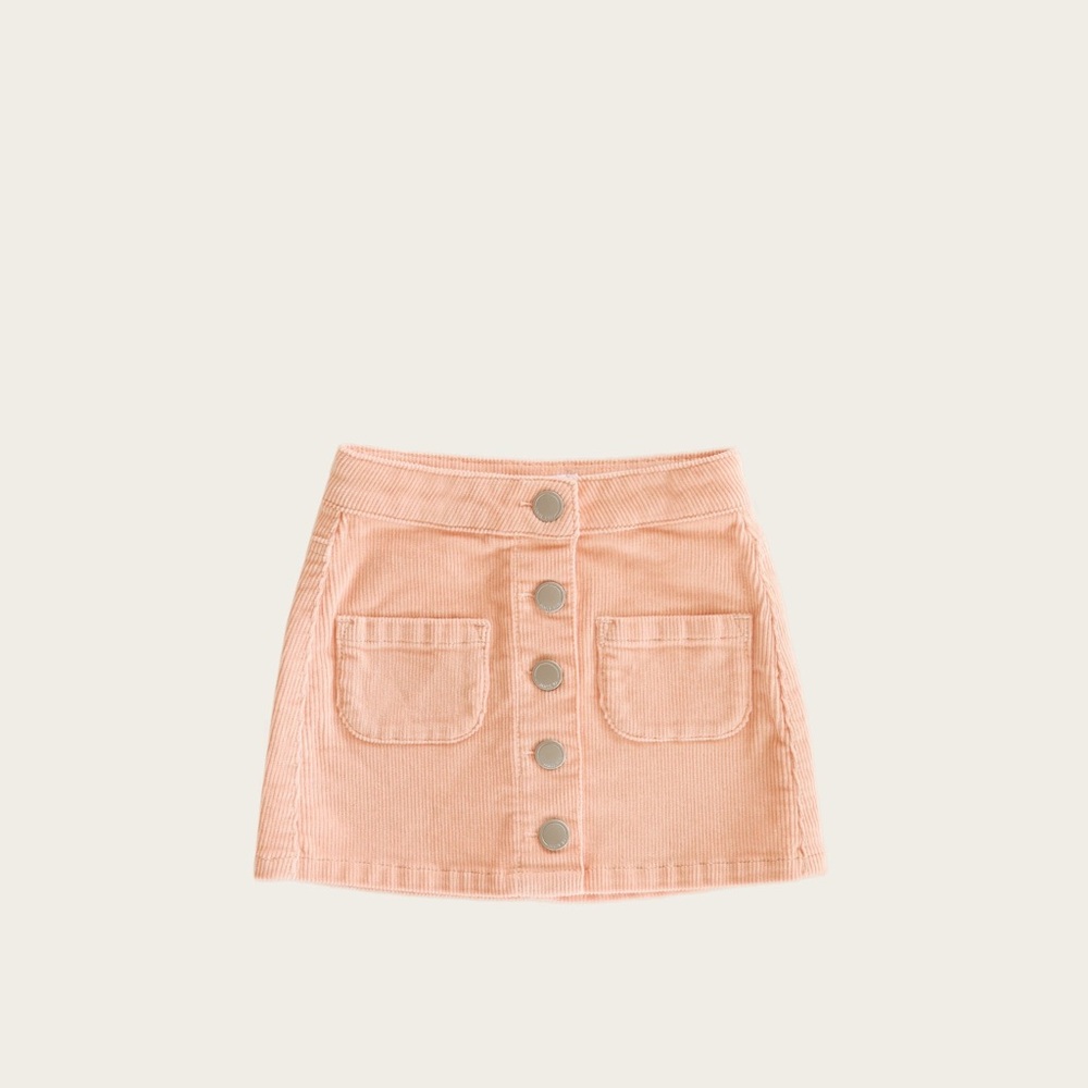 Jamie Kay Ava cord skirt in Peachy Blossom